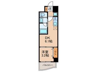 弁天町プライマリーワンの物件間取画像